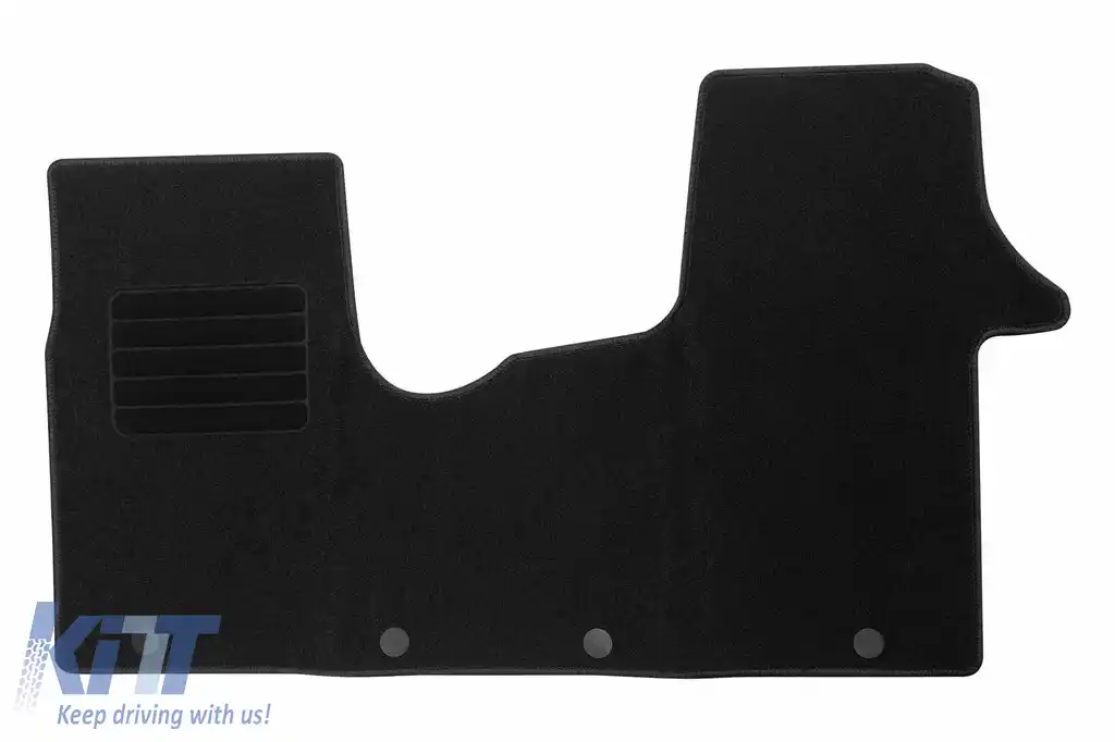 Covor textil de la Rigum potrivit pentru Fiat Talento după 2016, 1 bucată, negru