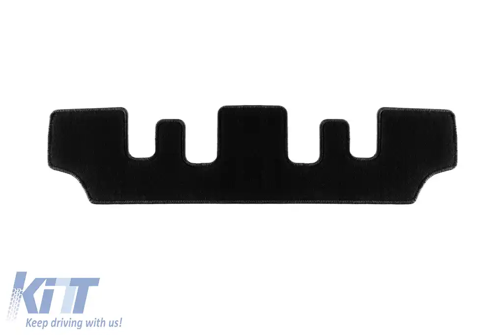 Covor textil de la Rigum potrivit pentru Peugeot 5008 după 2017, pentru scaunele din a 3-a rang, 1 bucată, negru