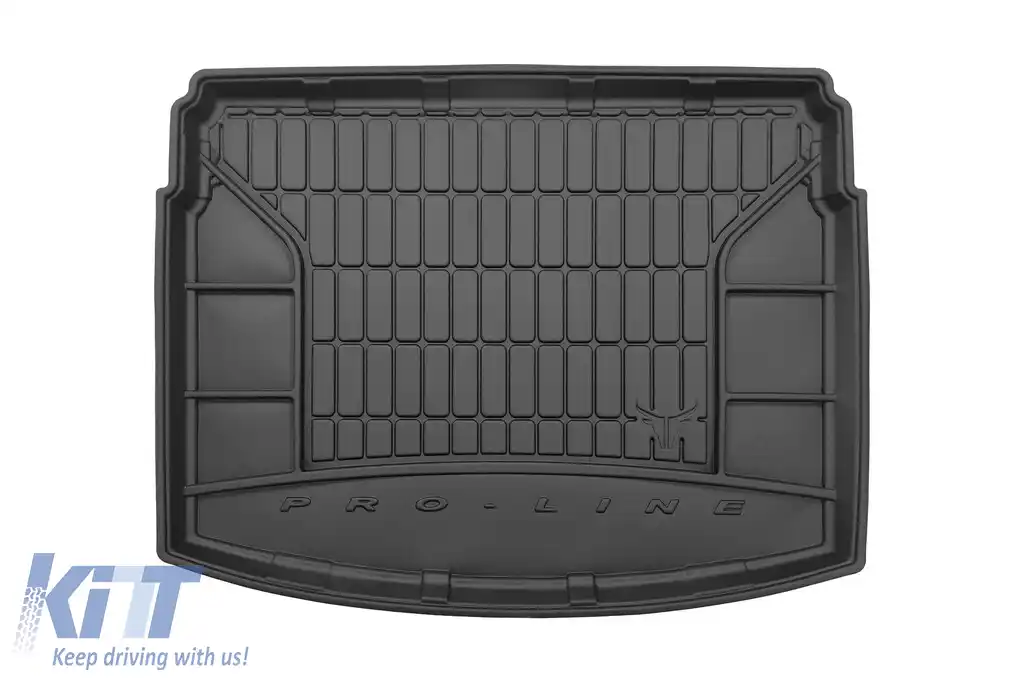 Covoraș de cauciuc Frogum ProLine potrivit pentru Toyota Auris hatchback 2012-2018 cu podeaua portbagajului în poziția superioară