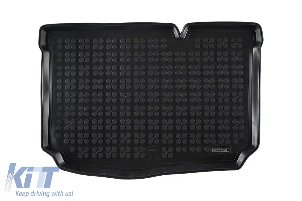 Covoraș de portbagaj din cauciuc de la Rezaw-Plast potrivit pentru Ford Fiesta 2017-2021, Fiesta după 2021, negru