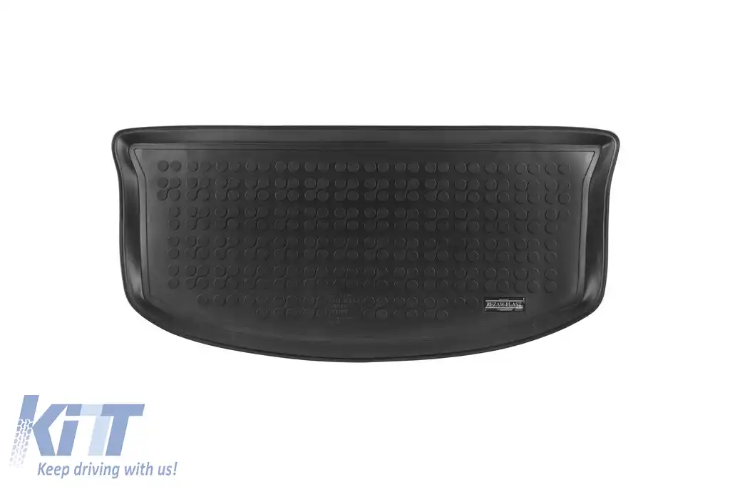 Covoraș de portbagaj din cauciuc de la Rezaw-Plast potrivit pentru Opel Agila, Suzuki Splash 2008-2014 cu podeaua portbagajului în poziția superioară