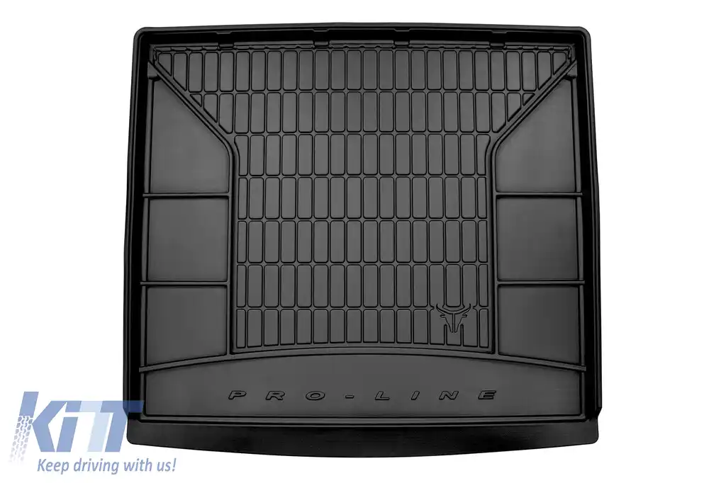 Covoraș de portbagaj din cauciuc Frogum ProLine potrivit pentru Renault Espace 2002-2014 7 locuri cu rândul 3 de scaune pliat