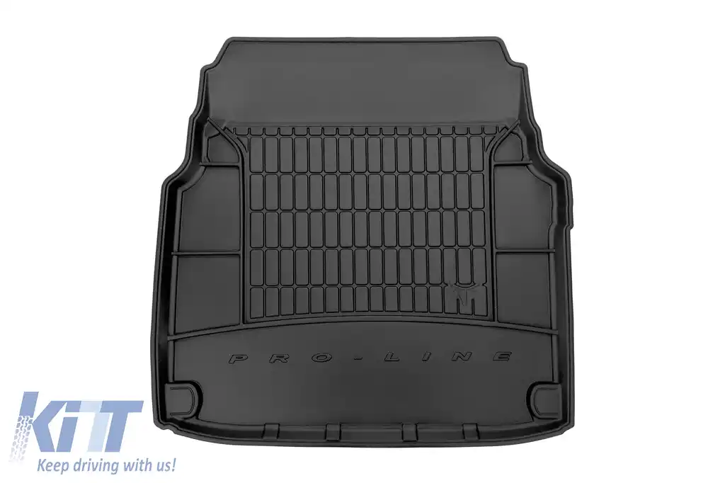 Covoraș de portbagaj din cauciuc Frogum ProLine potrivit pentru Mercedes E class W211 sedan 2006-2009 fără buzunare laterale, versiune
