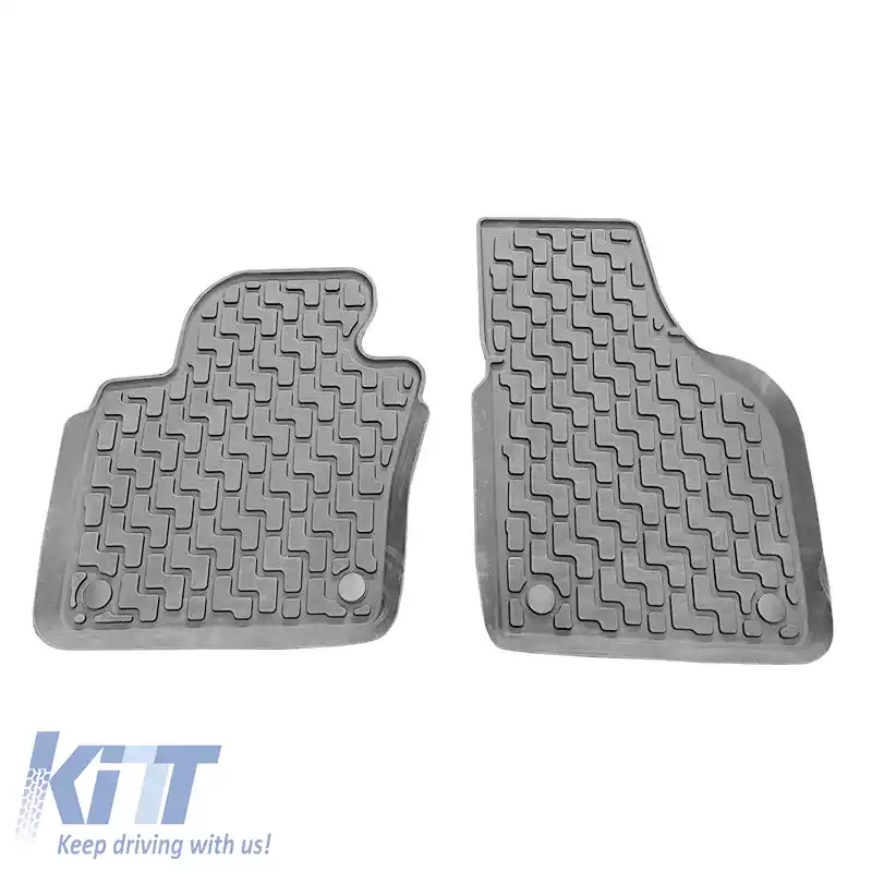 Covorașe auto 3D din cauciuc potrivite pentru VW Tiguan 07-15 ''Star Diamond'' 3 bucăți gri-image-6308839