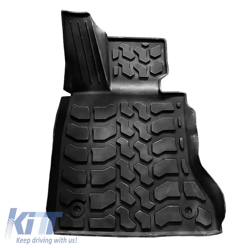 Covorașe auto 3D din cauciuc potrivite pentru BMW 7 F01 09-15 ''Star Diamond'' 5 bucăți negre-image-6307919