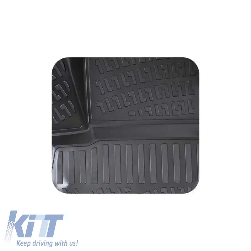 Covorașe auto 3D din cauciuc TPE potrivite pentru Ford Fiesta 17+ Rizline 4 bucăți negre-image-6294030