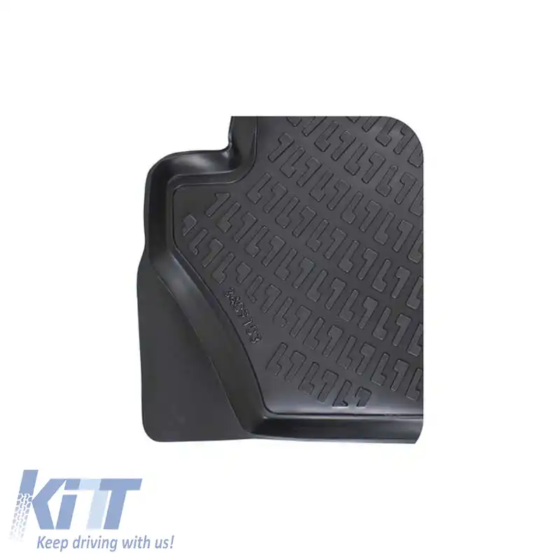 Covorașe auto 3D din cauciuc TPE potrivite pentru Ford Fiesta 17+ Rizline 4 bucăți negre-image-6294032