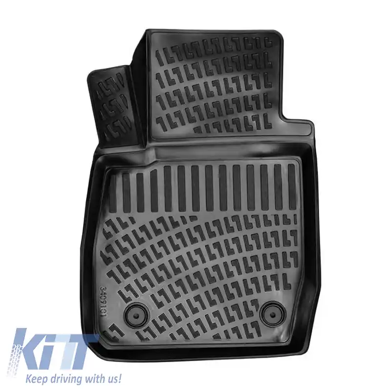 Covorașe auto 3D din cauciuc TPE potrivite pentru Ford Fiesta 08-17 Rizline 4 bucăți negre-image-6294035