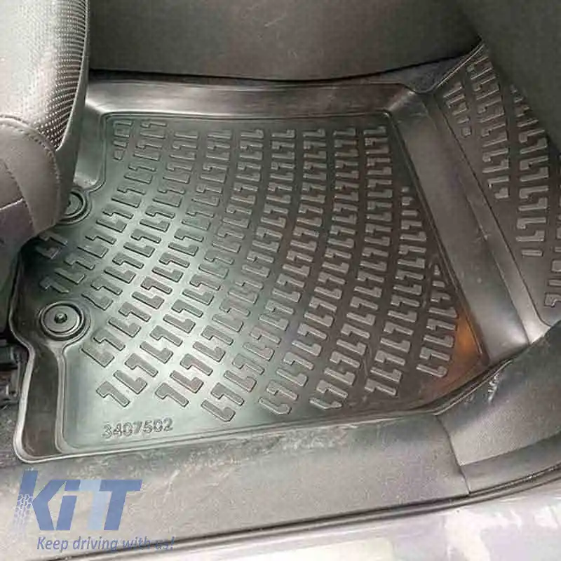 Covorașe auto 3D din cauciuc TPE potrivite pentru Renault Koleos 16+ Rizline 4 bucăți negre-image-6294073