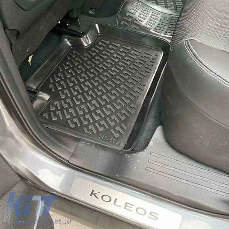 Covorașe auto 3D din cauciuc TPE potrivite pentru Renault Koleos 16+ Rizline 4 bucăți negre-image-6294074