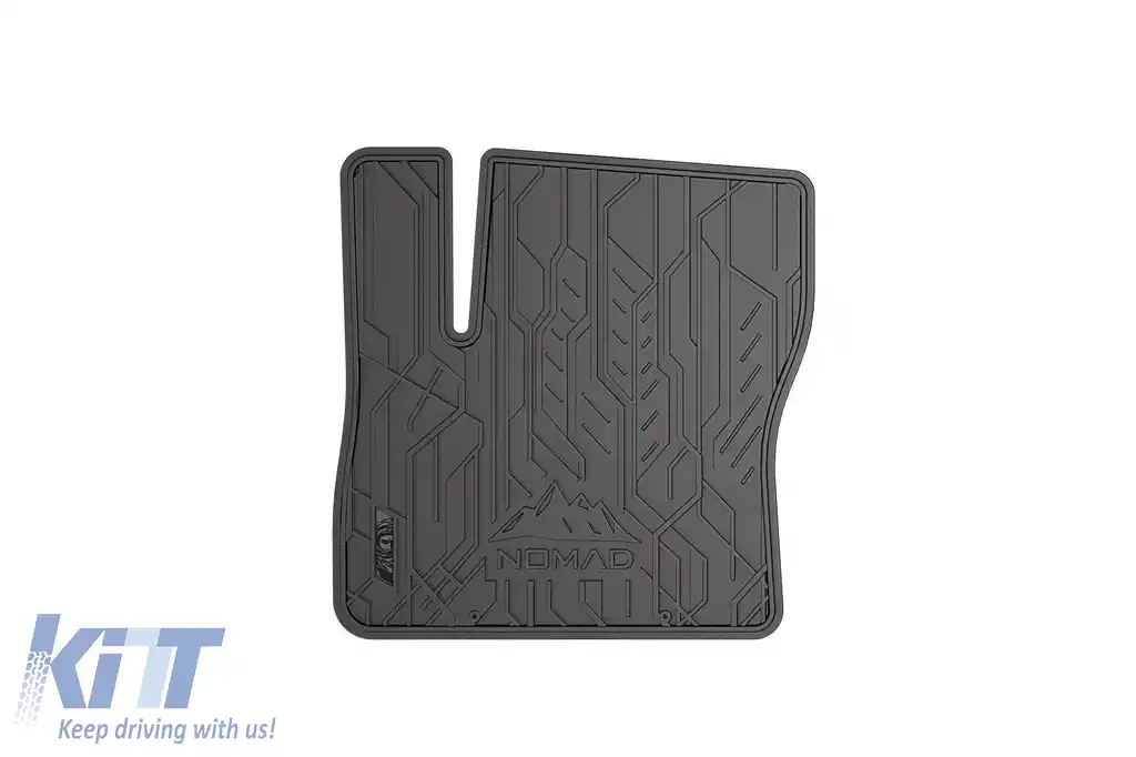 Covorașe de cauciuc frontale specifice, potrivite pentru Ford C-Max 2010-2019, set de 2 piese, culoare neagră din seria Frogum NOMAD-image-6256370