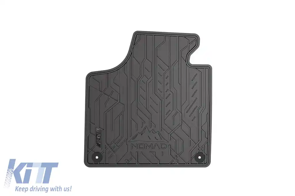 Covorașe de cauciuc frontale specifice, potrivite pentru Audi A3, Sportback, RS3 8P 2003-2013, set de 2 piese, culoare neagră-image-6256585