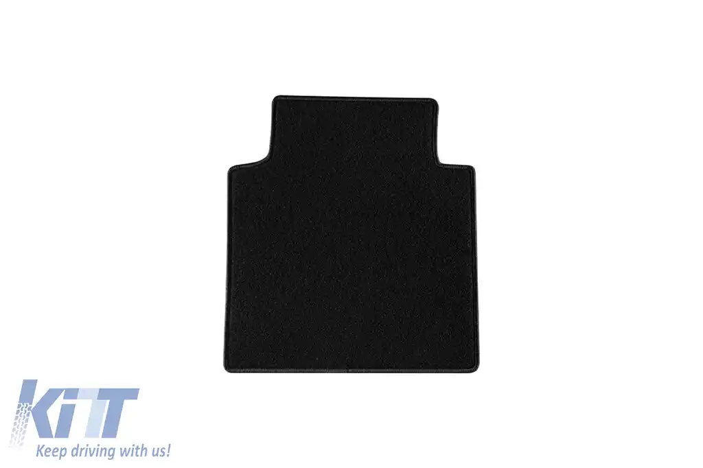Covorașe de podea din mochetă cu două straturi, potrivite pentru Mercedes E class W115 sedan 1967-1976, din țesătură Rex, set de 4 bucăți, negru-image-6240115