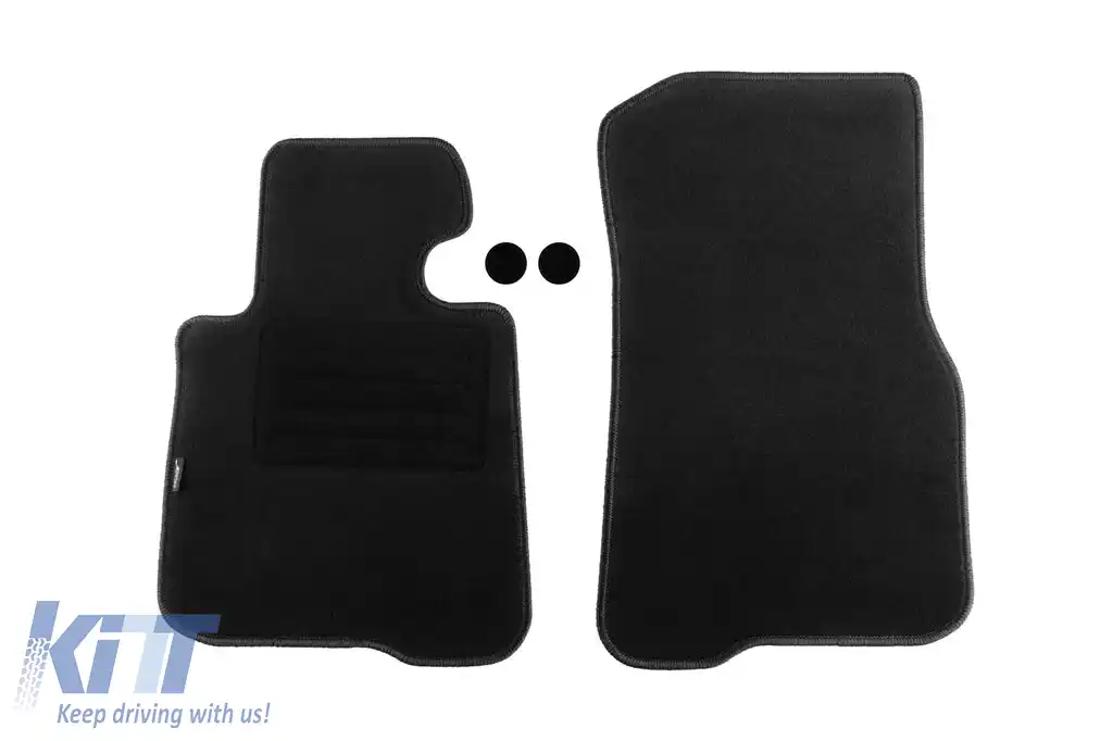 Covorașe de podea din mochetă cu două straturi, potrivite pentru BMW seria 4 F33 cabrio după 2014, set de 4 bucăți, negru-image-6240539