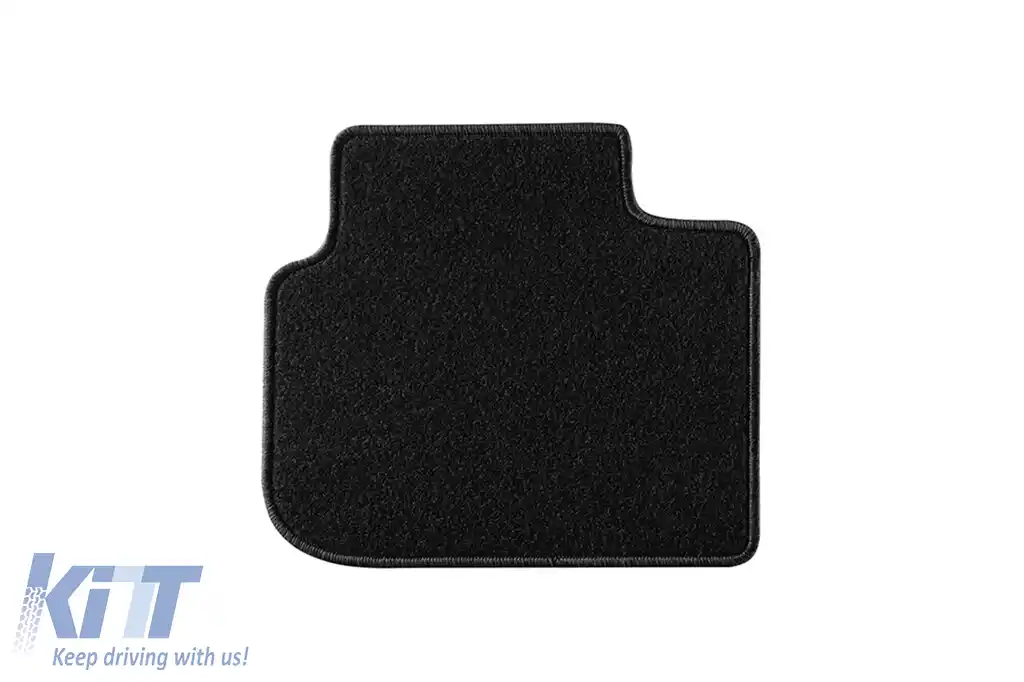 Covorașe de podea din mochetă cu două straturi, potrivite pentru Mitsubishi Colt 2010-2013, 3 uși, set de 4 bucăți, negre, de la Petex, țesătură Rex.-image-6240893