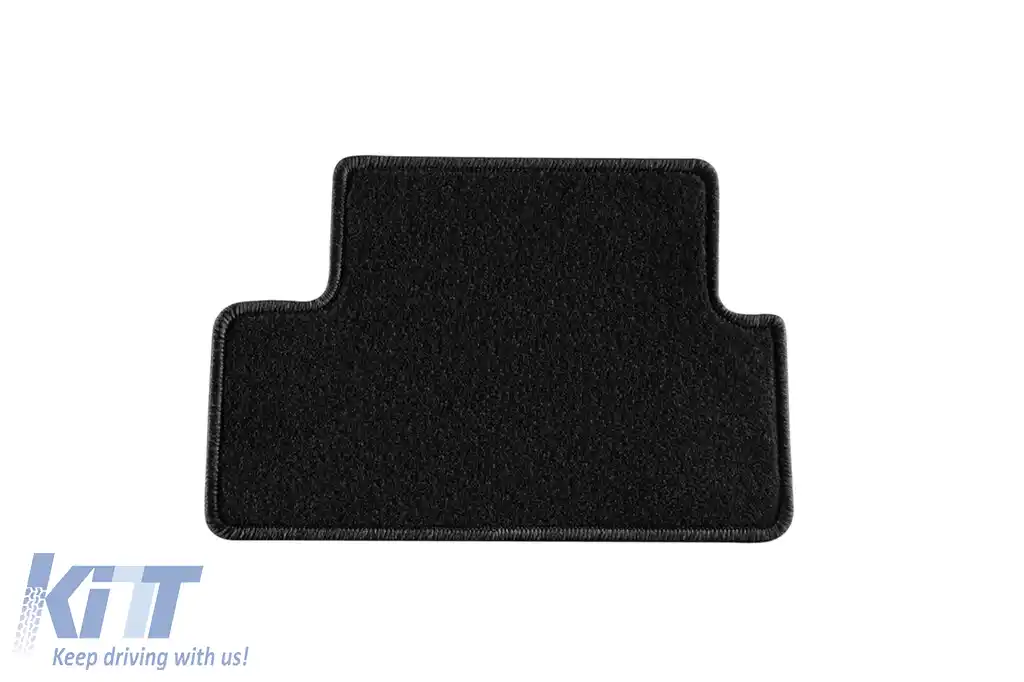 Covorașe de podea din mochetă cu două straturi, potrivite pentru Peugeot 308 2013-2021, din țesătură Rex, set de 4 bucăți, negru-image-6240933