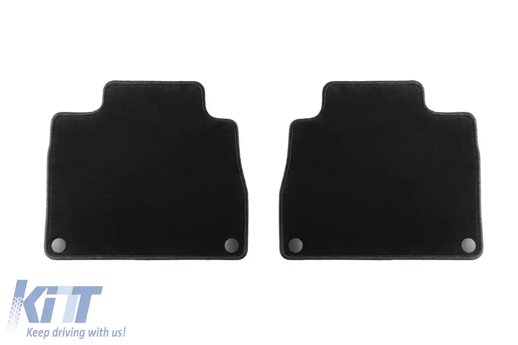 Covorașe de podea din mochetă cu două straturi, potrivite pentru Mercedes GLE W167 după 2019, GLE W167 hibrid după 2020, 5-7 locuri, set de 4 bucăți, negru-image-6241255