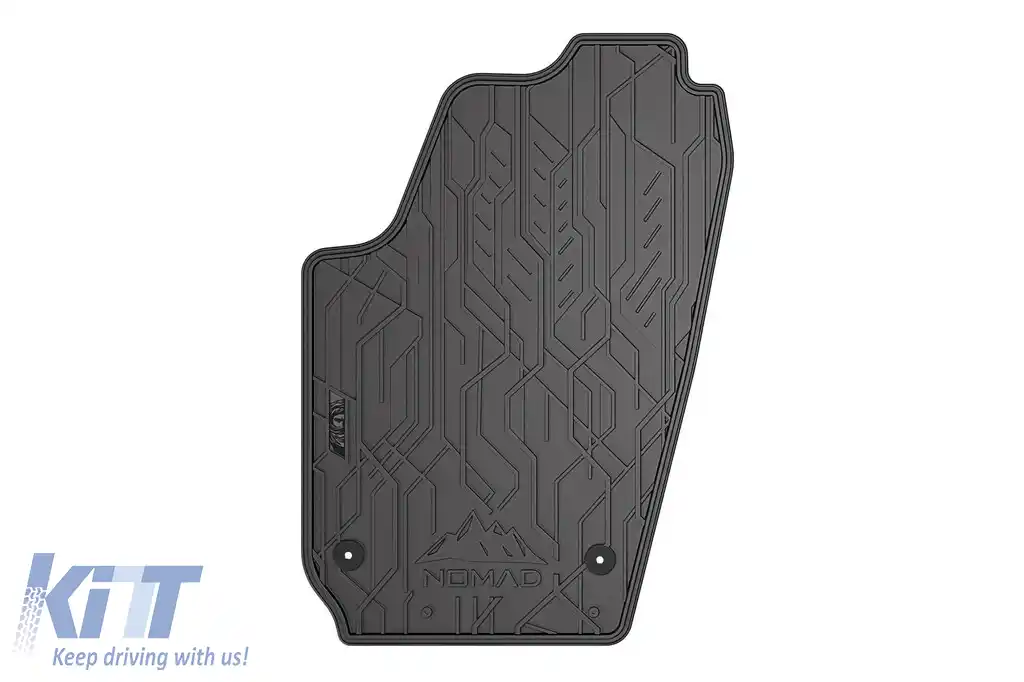 Covorașe din cauciuc frontale specifice, potrivite pentru seria Frogum NOMAD pentru Seat Cordoba 2002-2009, Ibiza 2002-2008, Skoda Fabia 1999-2008, Volkswagen Fox 2003-2021, Polo 2001-2009, set de 2 p-image-6256331