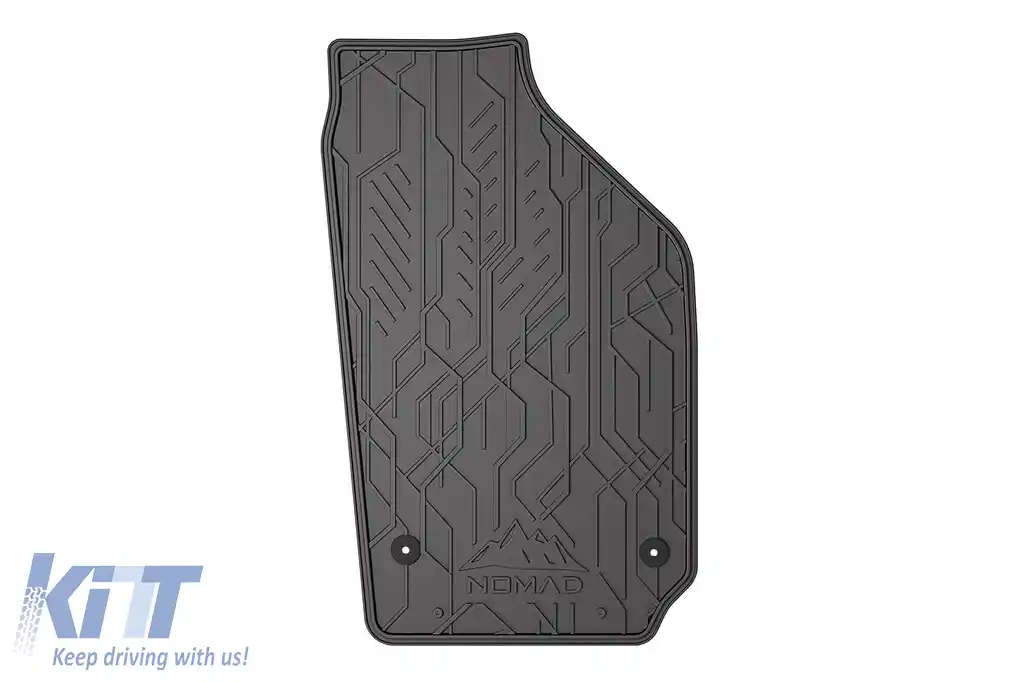 Covorașe din cauciuc frontale specifice, potrivite pentru seria Frogum NOMAD pentru Seat Cordoba 2002-2009, Ibiza 2002-2008, Skoda Fabia 1999-2008, Volkswagen Fox 2003-2021, Polo 2001-2009, set de 2 p-image-6256332