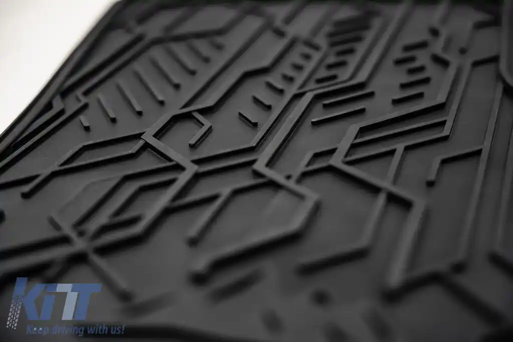 Covorașe din cauciuc frontale specifice, potrivite pentru seria Frogum NOMAD pentru Seat Cordoba 2002-2009, Ibiza 2002-2008, Skoda Fabia 1999-2008, Volkswagen Fox 2003-2021, Polo 2001-2009, set de 2 p-image-6256334