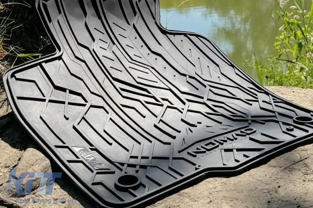 Covorașe din cauciuc frontale specifice, potrivite pentru seria Frogum NOMAD pentru Seat Cordoba 2002-2009, Ibiza 2002-2008, Skoda Fabia 1999-2008, Volkswagen Fox 2003-2021, Polo 2001-2009, set de 2 p-image-6256336