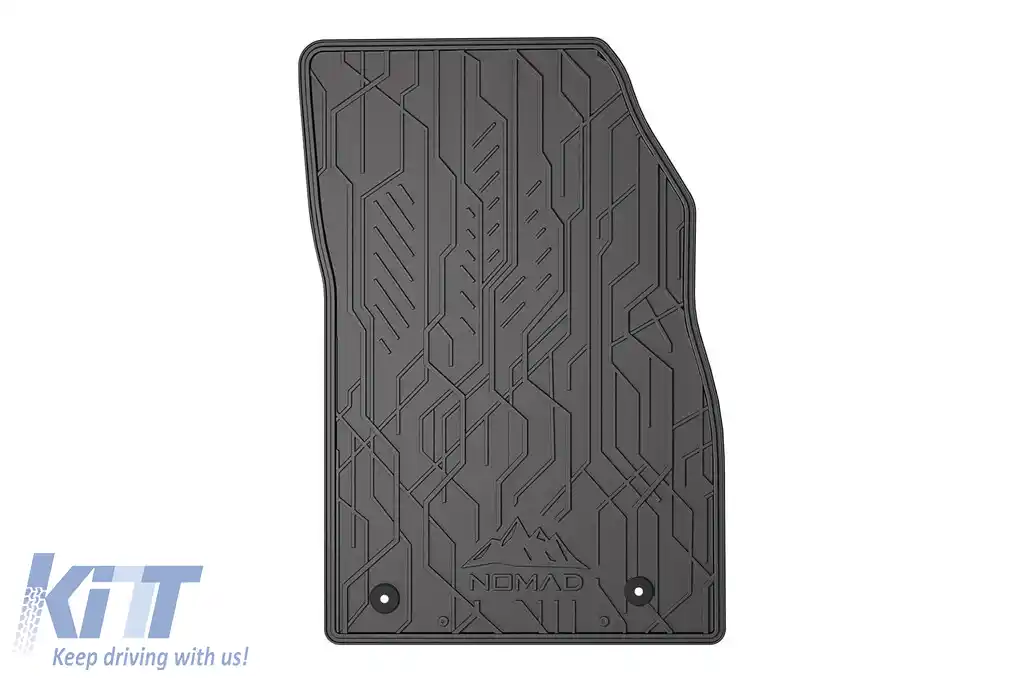 Covorașe din cauciuc frontale specifice, potrivite pentru seria Frogum NOMAD pentru Opel Astra J 2009-2020, Cascada 2013-2019, Chevrolet Cruze 2008-2016, Orlando 2010-2018, set de 2 piese, culoare nea-image-6256554
