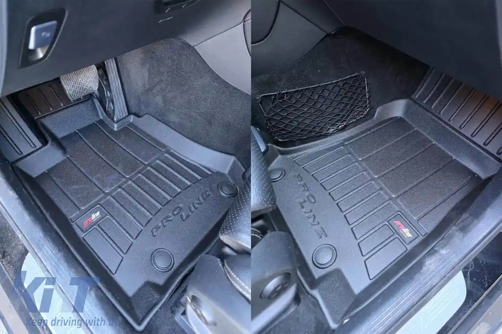 Covorașe din cauciuc specifice, potrivite pentru Mercedes GLC X253, GLC Coupe C253 2015-2022, set de 4 piese, culoare neagră, cu garanție de 24 de luni-image-6221183