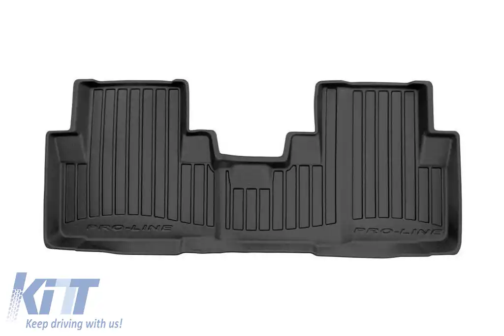 Covorașe din cauciuc specifice, potrivite pentru Honda CR-V 2012-2018, set de 3 piese, culoare neagră, cu garanție de 24 de luni din seria Frogum 3D ProLine.-image-6222555