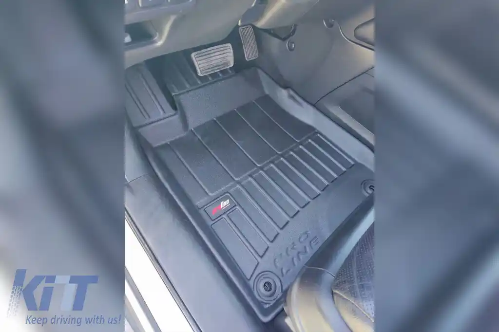 Covorașe din cauciuc specifice, potrivite pentru Honda CR-V 2012-2018, set de 3 piese, culoare neagră, cu garanție de 24 de luni din seria Frogum 3D ProLine.-image-6222559