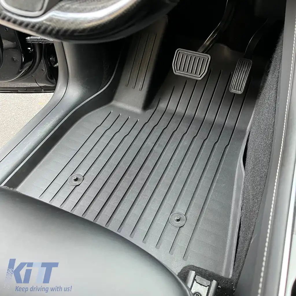 Covorase 3D Negre PREMIUM LINE potrivite pentru Tesla Model Y din 2019-image-6204803