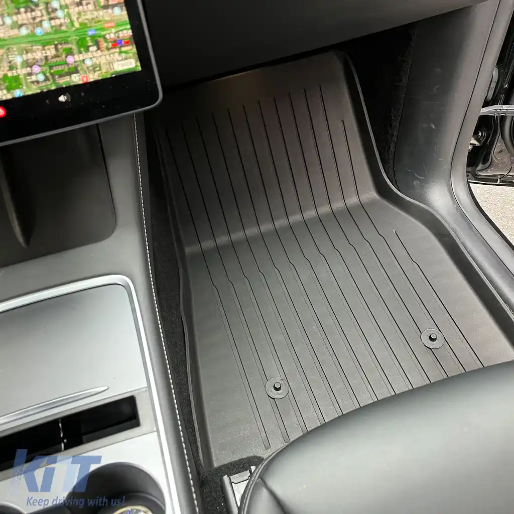 Covorase 3D Negre PREMIUM LINE potrivite pentru Tesla Model Y din 2019-image-6204804