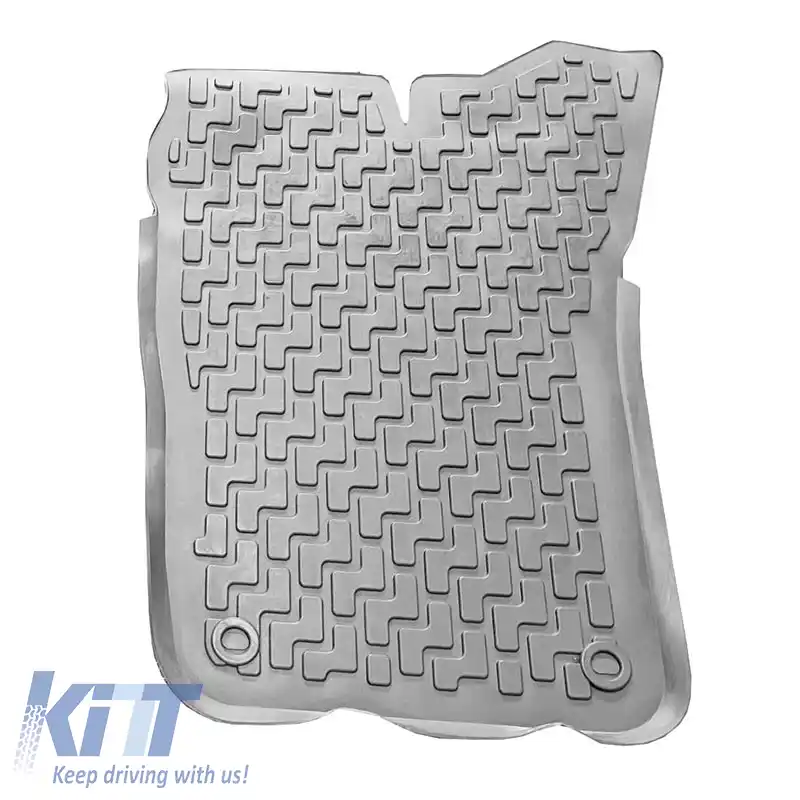 Covorase auto 3D din cauciuc potrivite pentru Skoda Fabia 2002- / 2007-2014 ''Star Diamond'' 4 bucăți gri-image-6307900