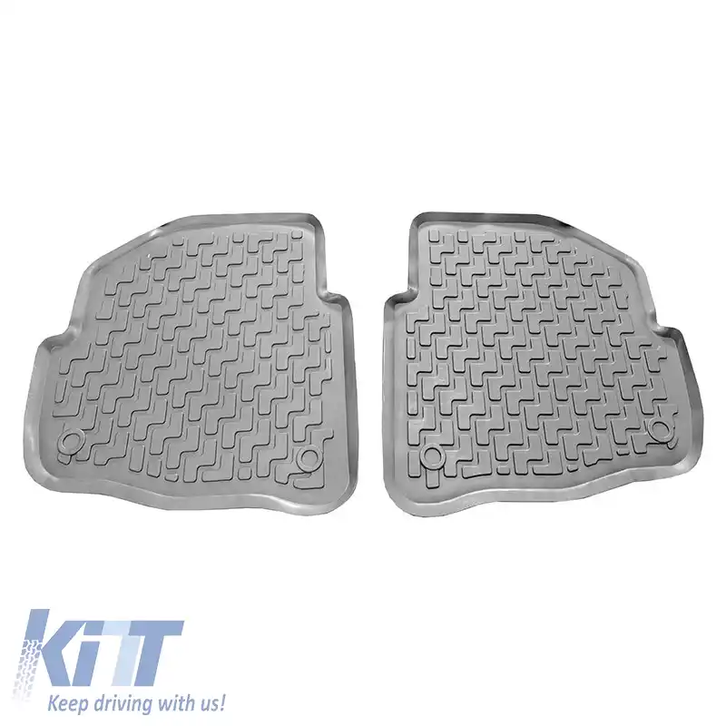 Covorase auto 3D din cauciuc potrivite pentru Skoda Fabia 2002- / 2007-2014 ''Star Diamond'' 4 bucăți gri-image-6307902