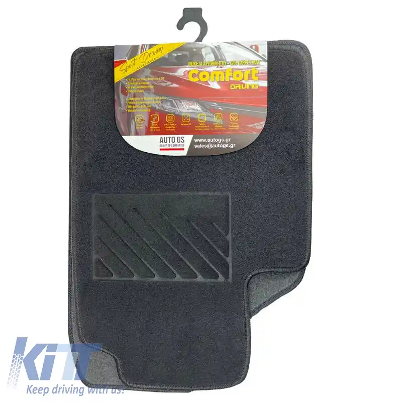 Covorase auto universale Comfort Negru 2 bucăți-image-6291334