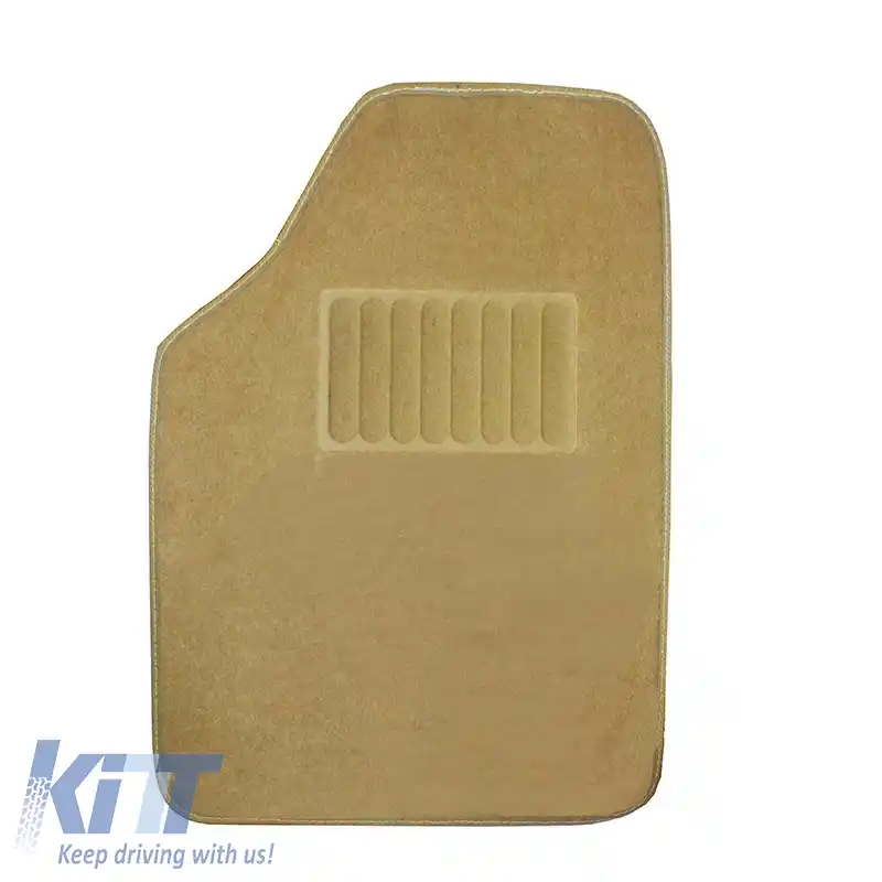 Covorase auto universale de lux bej 5 bucăți-image-6291312