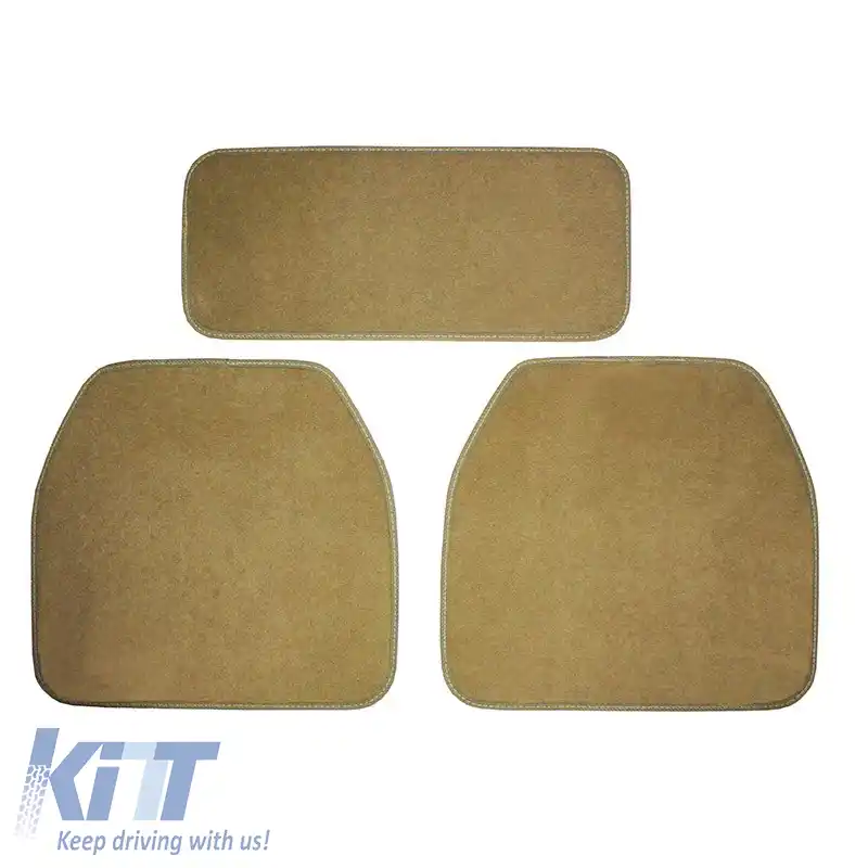 Covorase auto universale de lux bej 5 bucăți-image-6291314