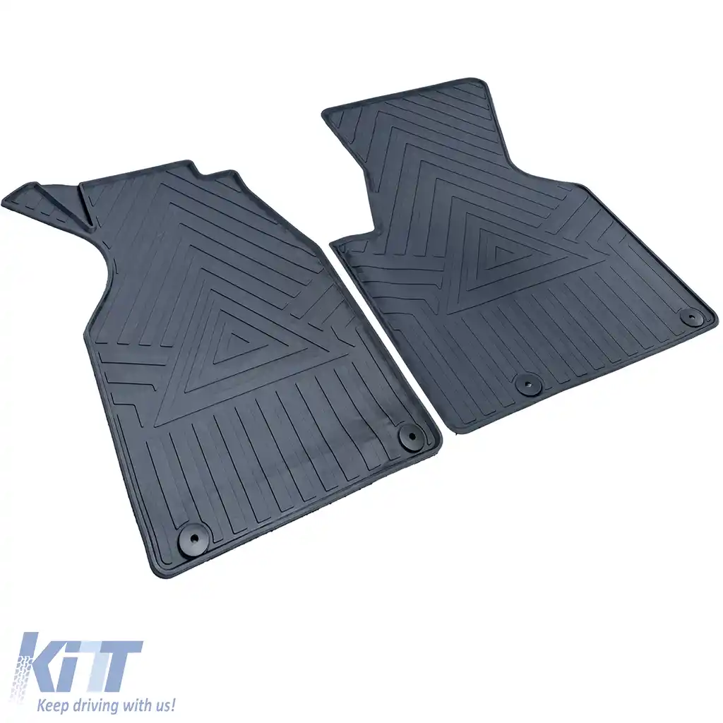 Covorase de cauciuc premium negre, potrivite pentru VW T4 Bus Transporter Caravelle 1990-2003-image-6210370