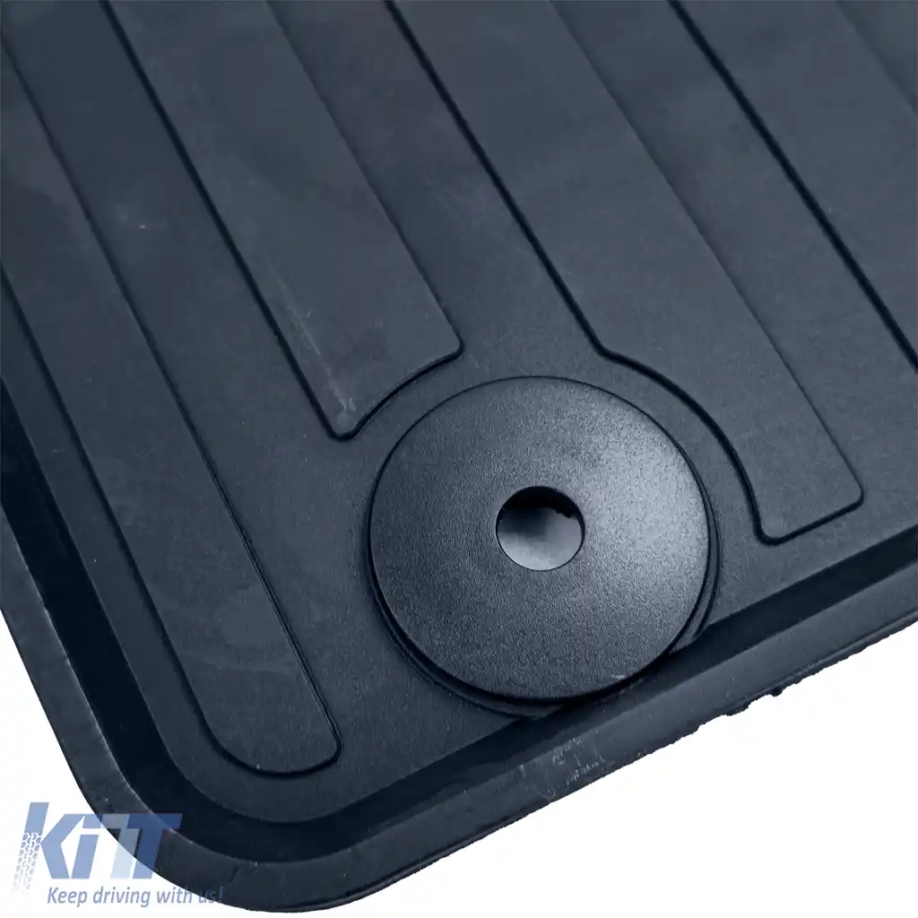 Covorase de cauciuc premium negre, potrivite pentru VW T4 Bus Transporter Caravelle 1990-2003-image-6210372