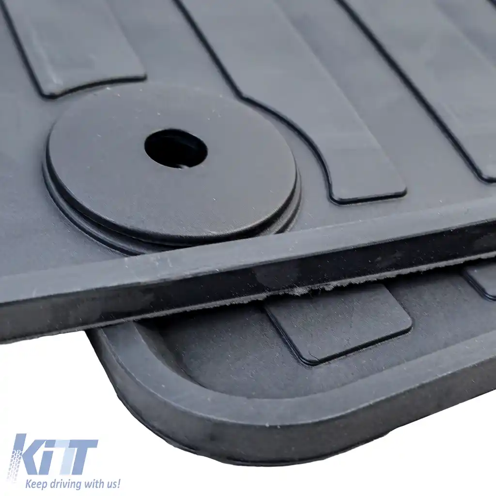 Covorase de cauciuc premium negre, potrivite pentru VW T4 Bus Transporter Caravelle 1990-2003-image-6210373