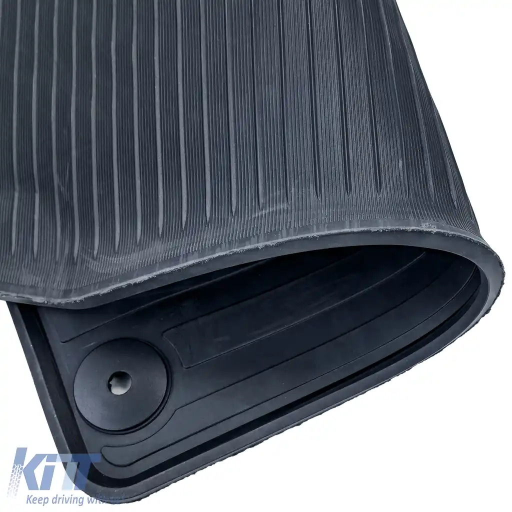 Covorase de cauciuc premium negre, potrivite pentru VW T4 Bus Transporter Caravelle 1990-2003-image-6210374