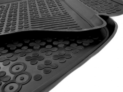 Covorase Presuri Auto Negru din Cauciuc compatibil cu AUDI A6 4F C6 (2008-2011) Floor mat-image-5997162