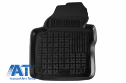 Covorase Presuri Auto Negru din Cauciuc compatibil cu VW CADDY (2003-) VW CADDY MAXI LIFE (2007-)-image-6045467