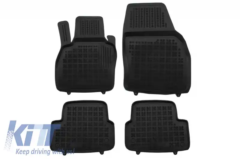 Covorase Presuri Auto Negru din Cauciuc compatibil cu Audi A1 II GB (2018-up) Sportback / Citycarver