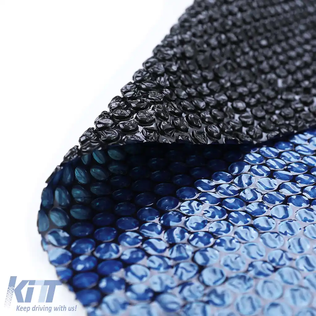 Căptușeală solară pentru piscină de 366 cm, încălzitor de piscină, folie solară, rotundă, 115µm, albastru-negru-image-6200889