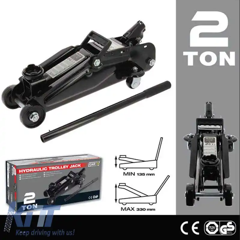 Cric Trolley 2T 135-330mm Negru Auto+ 2202007-image-6302777