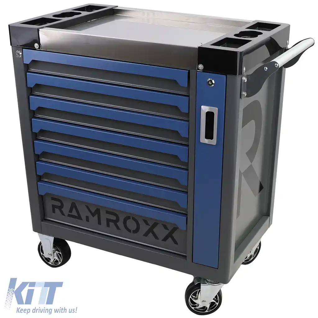 Cărucior de unelte premium, cărucior de atelier multifuncțional complet cu unelte-image-6205444