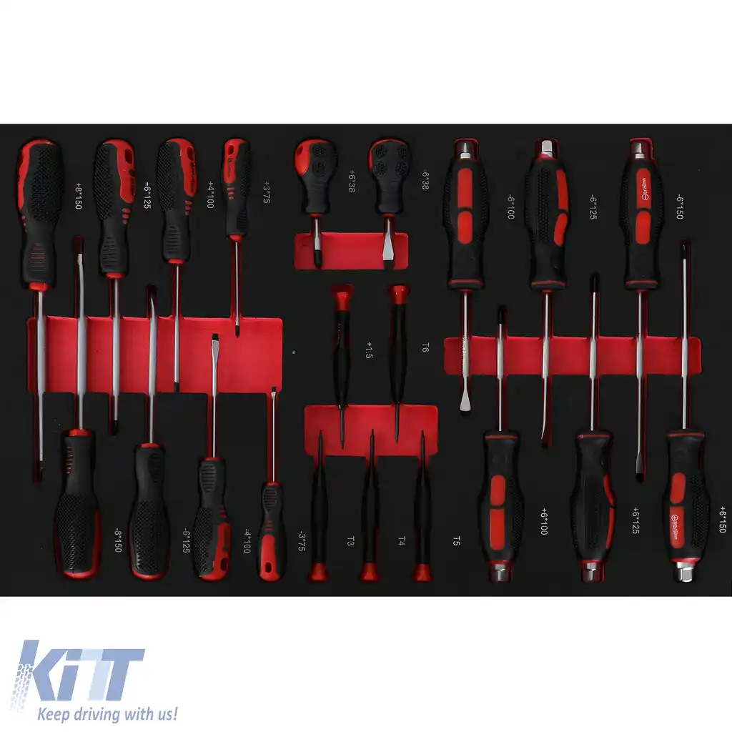 Cărucior de unelte premium, cărucior de atelier multifuncțional complet cu unelte-image-6205451