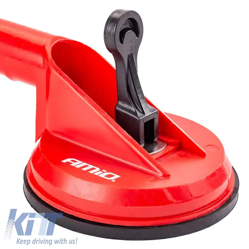 Cupă de vacuum pentru transferul sticlei dublu 2 x 118mm diametru cu capacitate de susținere de 80kg Amio 02902 1 bucată-image-6306175