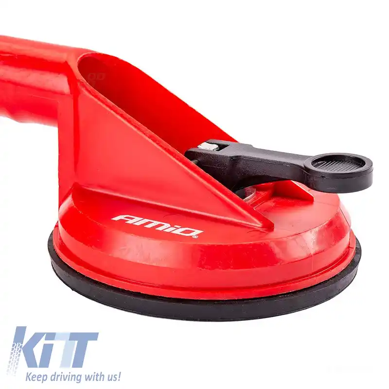 Cupă de vacuum pentru transferul sticlei dublu 2 x 118mm diametru cu capacitate de susținere de 80kg Amio 02902 1 bucată-image-6306176