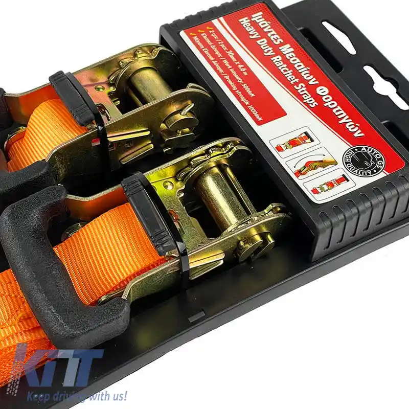 Curea de fixare cu prindere potrivită pentru max 1 tonă 3cm x 4.6 metri 2 bucăți-image-6295127